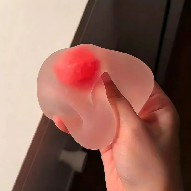 Strawberry Mochi Squeeze Toys – Slow Rebound Stress Relief Fidget Toy for Anxiety & Anger Release, Gift for Friends