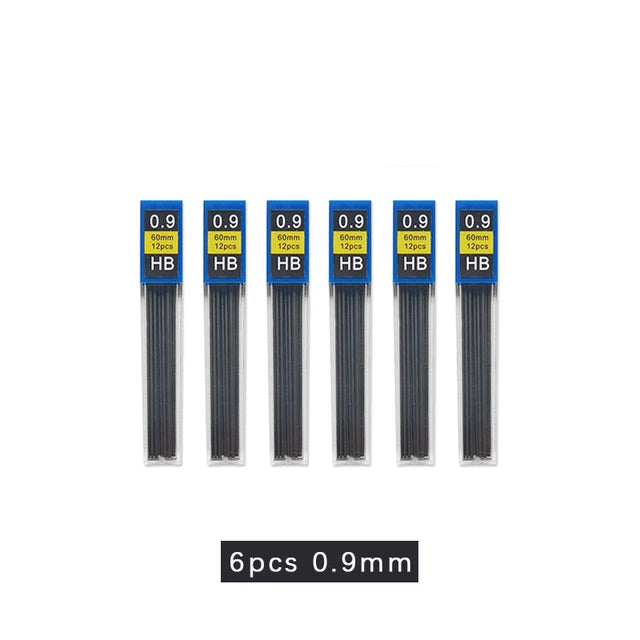 Portaminas Completamente Metálico de 0.3/0.5/0.7/0.9/1.3/2.0/3.0 mm – Lápiz de Dibujo Técnico Automático con Minas para Dibujo, Boceto, Pintura, Suministros de Oficina y Escolares