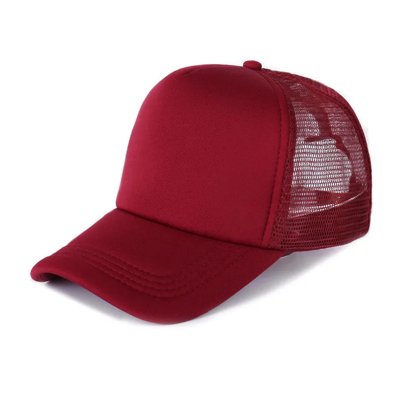 Gorra Trucker de Malla de 5 Paneles con Logotipo Personalizado – Gorra de Béisbol Ajustable para Hombres y Mujeres, Equipos Deportivos y Uso al Aire Libre en Verano