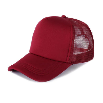Gorra Trucker de Malla de 5 Paneles con Logotipo Personalizado – Gorra de Béisbol Ajustable para Hombres y Mujeres, Equipos Deportivos y Uso al Aire Libre en Verano