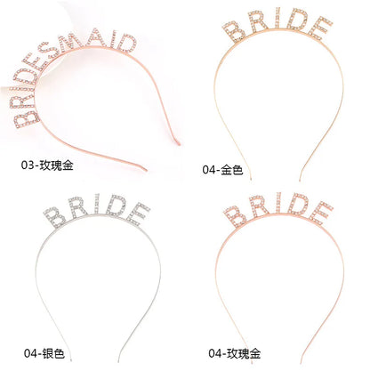 BRIDE Crystal Headband – Bridal Hair Accessory for Weddings, Bachelorette Parties & Bridesmaids