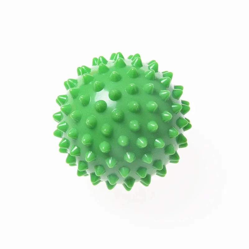 Balle de massage à picots en PVC de 7 cm – Balle de physiothérapie rigide pour soulager la fasciite plantaire, la récupération musculaire, la musculation et le massage sportif