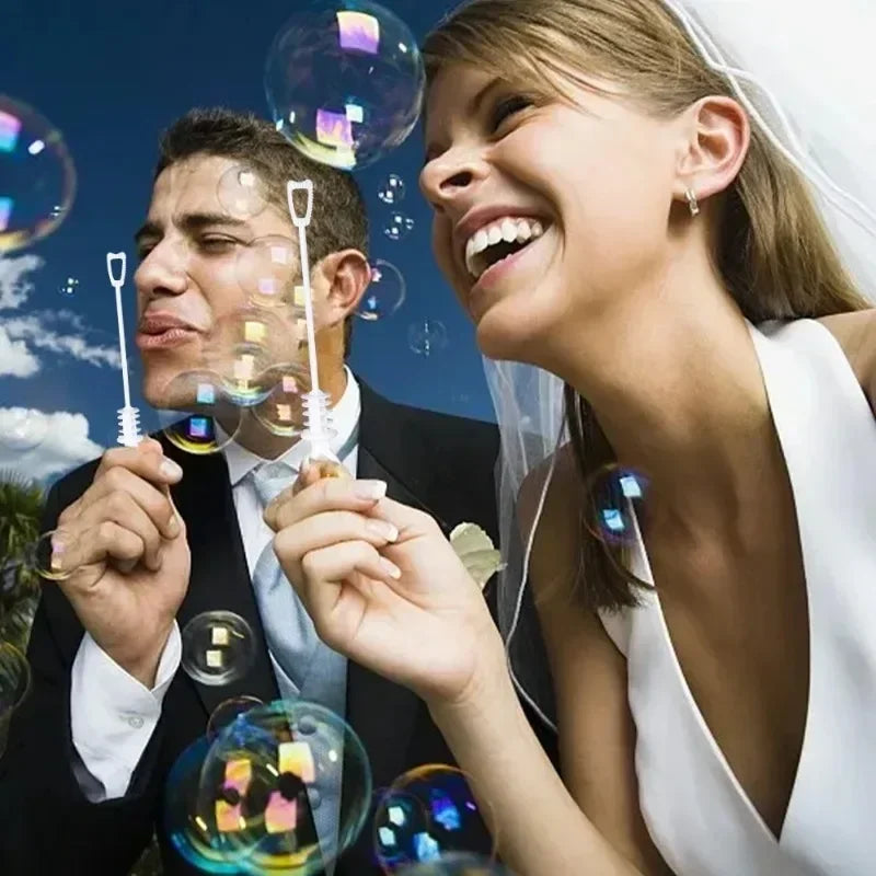 10/100PCS Heart Shape Bubble Soap Bottles – Mini Bubble Wands Wedding Favors for Guests | Birthday Party Decorations & Kids Toys
