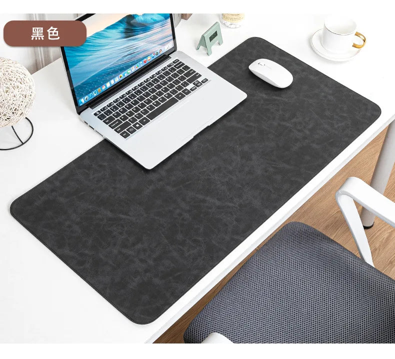 Waterproof PU Leather Desk Mat - Large Non-Slip Mouse Pad & Keyboard Desk Protector for Laptop, Office & Gaming