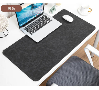 Waterproof PU Leather Desk Mat - Large Non-Slip Mouse Pad & Keyboard Desk Protector for Laptop, Office & Gaming
