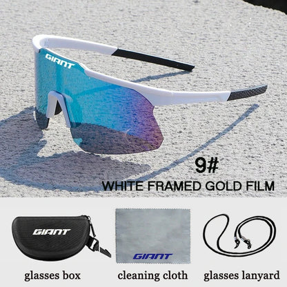 Cycling Sports Sunglasses – Giant UV400 Protective Glasses with Anti-Fog Lenses & Protective Case for Men & Women