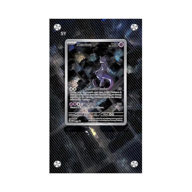 Présentoir en acrylique pour cartes Pokémon – Ronflex, Évoli, Mewtwo, Bulbizarre, Psykokwak et support de protection de style brique pour figurines