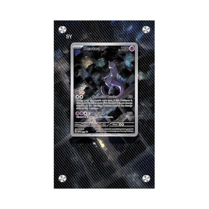 Présentoir en acrylique pour cartes Pokémon – Ronflex, Évoli, Mewtwo, Bulbizarre, Psykokwak et support de protection de style brique pour figurines