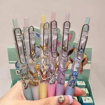 1/5/10PCS Pokémon Eeveelution Blind Box Gel Pens – Cute Anime School Stationery Black Ink Signature Pens
