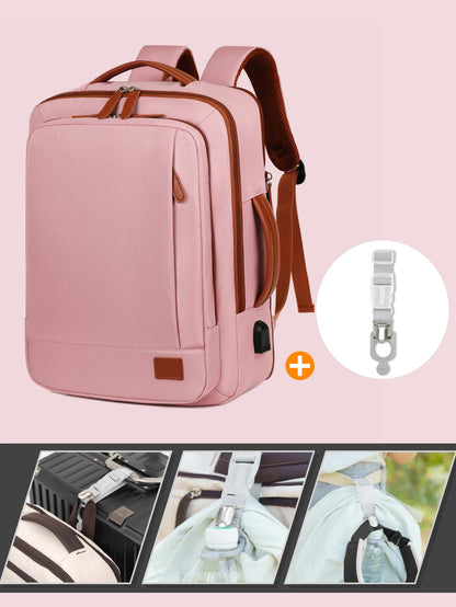 Unisex Lightweight Travel Backpack – Business Trip & Short-Distance Carry Bag with Laptop Storage, School Backpack & Multi-Purpose Organizer