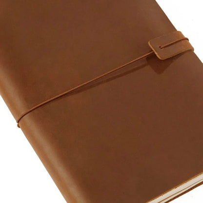 Moterm Genuine Leather Travel Notebook Cover – Handmade Vintage Cowhide Journal & Planner