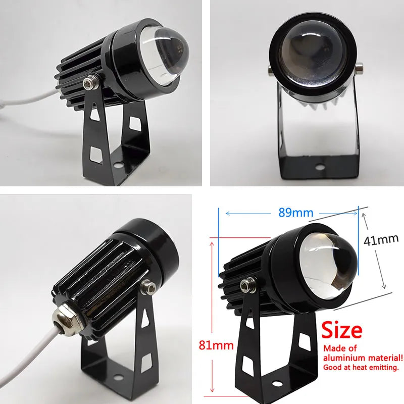 Outdoor LED Wall Spotlight 5W/9W/12W – RGB Waterproof Landscape Light with Remote Control, 110V/220V Home Garden Lighting
