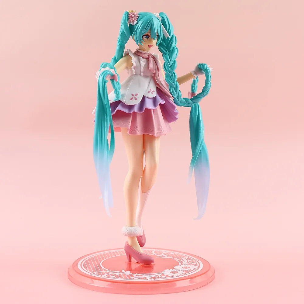 Hatsune Miku Anime Figure – Virtual Singer Manga Statue Figurine Model Toy for Desk Decoration, Cake Topper & Gift