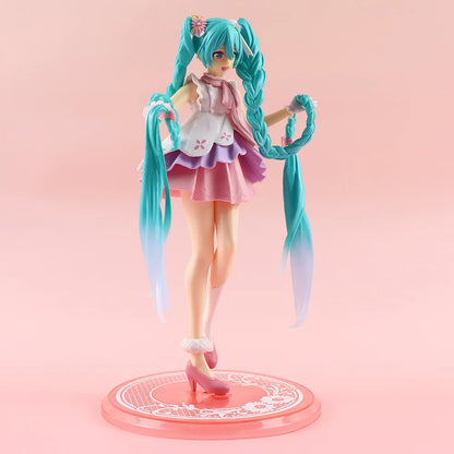 Hatsune Miku Anime Figure – Virtual Singer Manga Statue Figurine Model Toy for Desk Decoration, Cake Topper & Gift