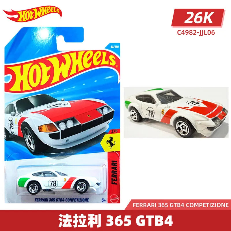 Hot Wheels C4982 Lote 2026K Coche de metal a escala 1:64 – Ferrari, BMW, Nissan GT-R, Supra y F1, Juguete coleccionable de aleación en miniatura