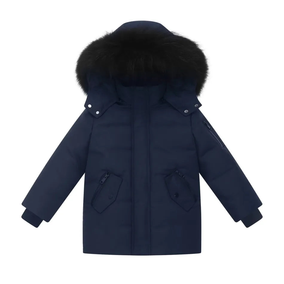 Unisex Winter Parka Coat for Boys, Girls and Men, Matte Family Matching Yeshiva Outerwear, Warm Children’s and Adult Winter Jacket