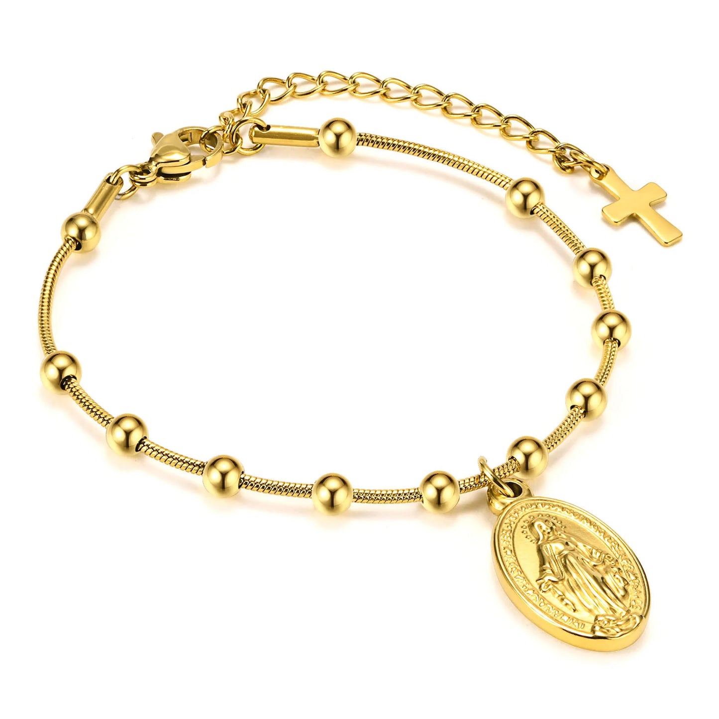 18K Gold Plated Stainless Steel Paperclip Chain Bracelet – Adjustable Twist Link Chunky Stackable Bracelet for Women