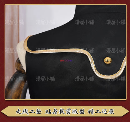 Code Geass C.C. Cosplay Costume – Black Queen Witch Uniform with Wig (Halloween Party Dress)