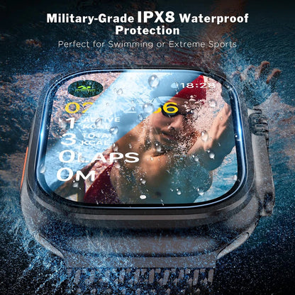 Protector de pantalla de cristal templado para Apple Watch Ultra 49 mm (Ultra 1/2/3) – Película protectora HD resistente a los arañazos con herramienta de instalación de alineación