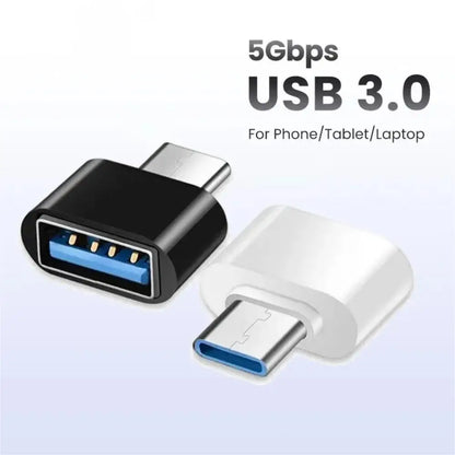 USB-C to USB 3.0 OTG Adapter – Type-C Male to USB-A Female Data Connector for MacBook, iPad & USB-C Devices