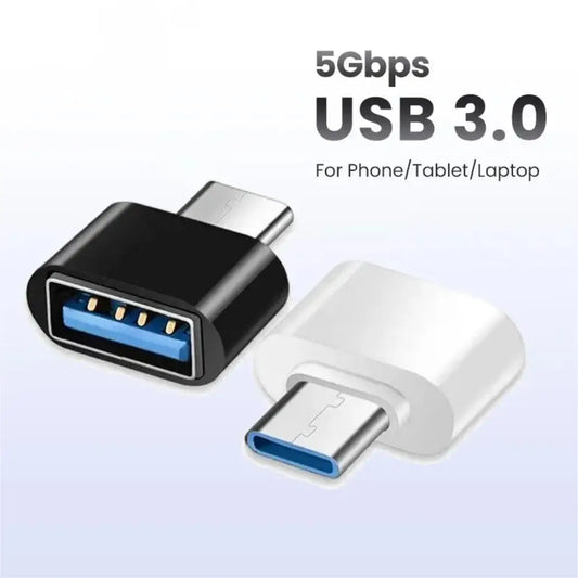 Adaptador OTG USB-C a USB 3.0 – Conector de Datos Tipo C Macho a USB-A Hembra para MacBook, iPad y Dispositivos USB-C