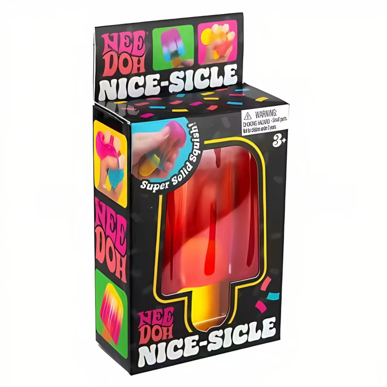 Schylling Needoh Nice Cube Sensory Nice-Sicle Stress Relief Squishy Cube Anti-Anxiety Squeeze Object For Focus ADHD Population