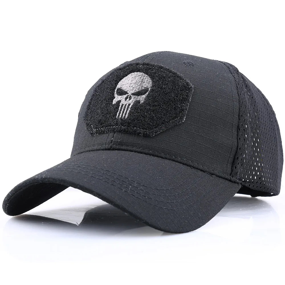 2026 Unisex Summer Baseball Cap – Breathable Sun Protection Hat for Men & Women, Outdoor Sports Skull Head Cap