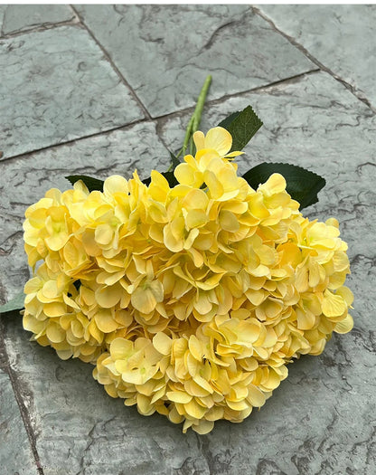 Bouquet d'Hortensias Artificiels à 5 Têtes – Fleurs Artificielles en Soie pour Décoration de Mariage, Arrangements de Fête, Décoration de Salon & Accessoires Floraux pour la Maison