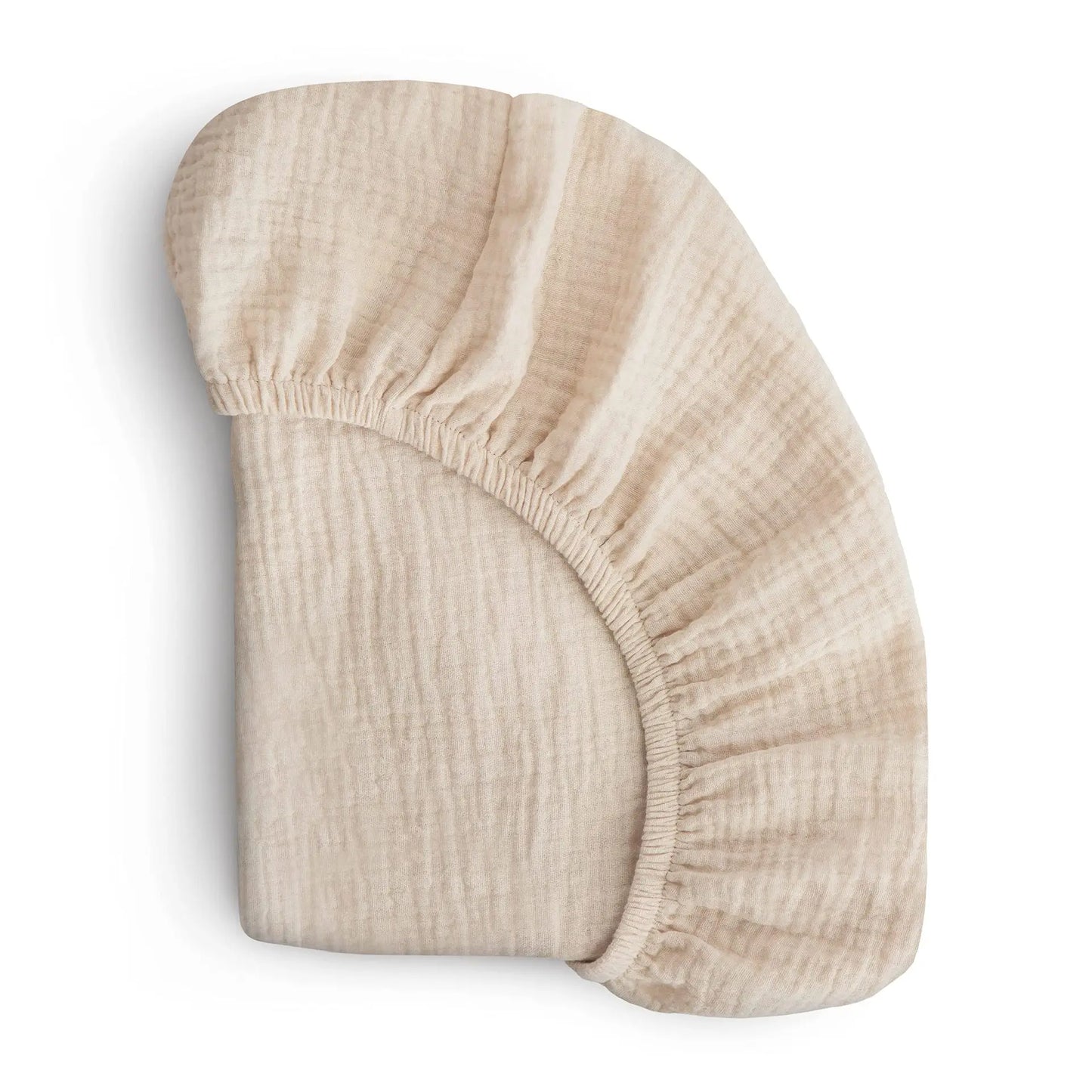 Sábana de cuna de algodón muselina suave y transpirable para bebé – Sábana ajustable universal para cunas de recién nacidos, moisés y camas infantiles