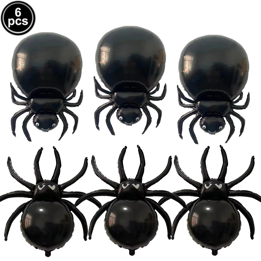 Large Halloween Standing Foil Balloons – Haunted House, Castle, Skull, Coffin & Witch Mylar Balloons for Halloween Party Decorations