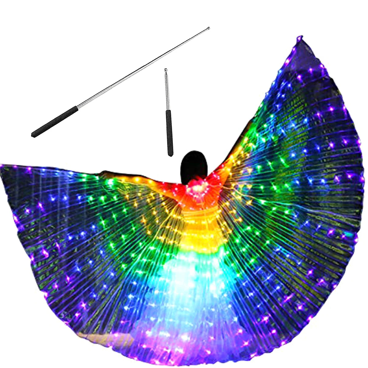 LED Light-Up Butterfly Fairy Wings – Luminous Costume Wings for Dance, Parties, Cosplay & Stage Performances