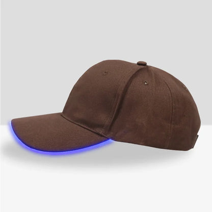 Fiber Optic LED Baseball Cap – 7-Color Luminous Light-Up Hat with USB Rechargeable Design for Parties, Performances & EDC