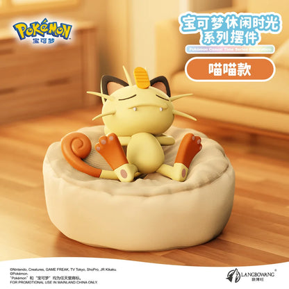 6 Styles Pokémon Pikachu Meowth Rowlet Charmander Gonbe Sleep Starry Dream Series Action Figure – Cartoon Toy Gift Model