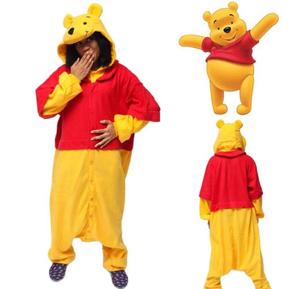 Cute Pig Animal Pajamas Onesie – Kawaii Cartoon Hoodie Jumpsuit, Soft Warm Cosplay Sleepwear for Home, Lounging & Parties