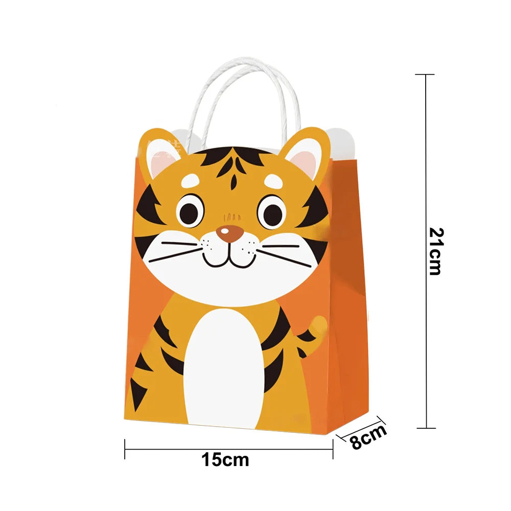 Bolsas de regalo de papel kraft de 5/10/25/50 piezas con asas – Bolsas de regalo y dulces de 10 colores para cumpleaños, bodas, baby showers y empaques de regalo