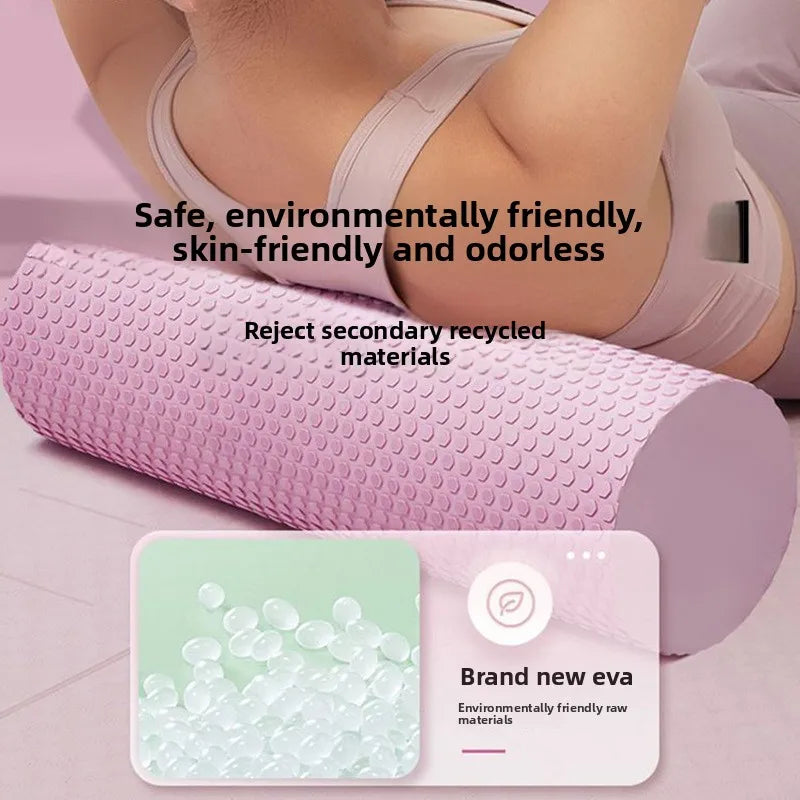 Rouleau de massage en mousse EVA haute densité pour yoga – Rouleau musculaire 30CM pour Pilates, yoga, récupération physique et exercices de gymnastique à domicile