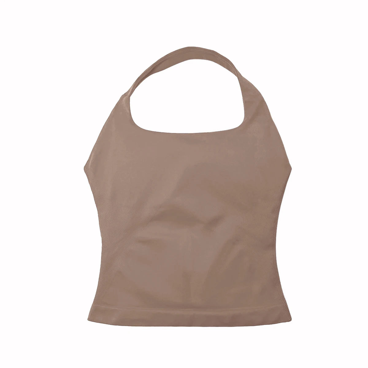 Top Deportivo Largo con Tiras para Mujer NCLAGEN – Top Halter Acolchado para Gimnasio, Yoga, Pilates, Correr y Entrenamientos de Fitness