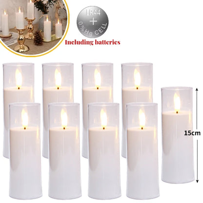 6-60PCS LED Flameless Candles – Battery-Operated Artificial Candles for Weddings, Parties & Decorative Home Events