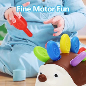 Jouet Hérisson Sensoriel Montessori – Jouet Éducatif pour le Développement de la Motricité Fine pour les Tout-Petits de 1 à 4 Ans