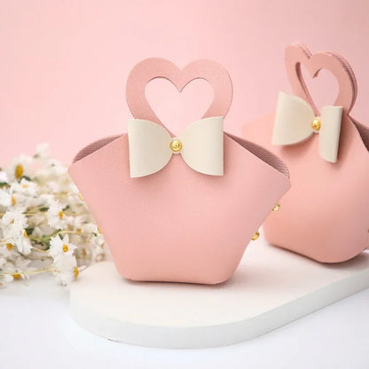 20PCS Bolsas de Regalo de Cuero con Cinta de Lazo – Mini Bolsos para Recuerdos de Bodas, Navidad, Dulces, Regalos y Empaque de Lujo para Fiestas