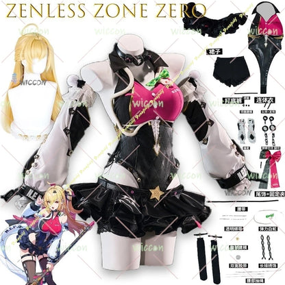Cissia Cosplay Costume – Zenless Zone Zero New Character Full Set | Women’s Performance Outfit (Party / Halloween / Cosplay Wear)