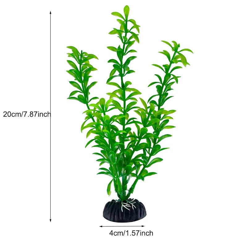 Artificial Aquarium Plants – Plastic Aquatic Underwater Plants for Fish Tank Decoration, Aquascaping & Aquarium Accessories