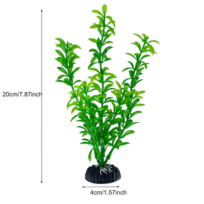 Artificial Aquarium Plants – Plastic Aquatic Underwater Plants for Fish Tank Decoration, Aquascaping & Aquarium Accessories