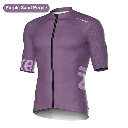 INBIKE Men's Short Sleeve Cycling Jersey – Breathable Summer MTB & Road Bike Bicycle Sportswear