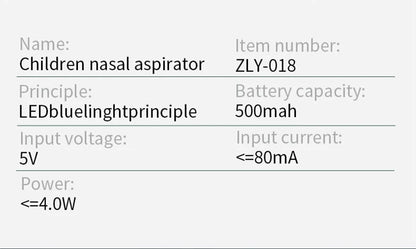 Aspirateur nasal électrique rechargeable pour bébé 2026 – Nettoyeur de nez doux pour nouveau-né avec aspiration réglable pour soulager la congestion infantile
