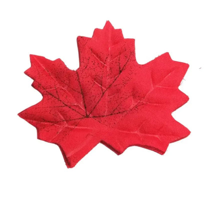 50PCS Artificial Maple Leaves – Handmade Silk Leaf Plants for DIY Crafts, Stacked Maple Leaf Arrangements & Autumn Decorations
