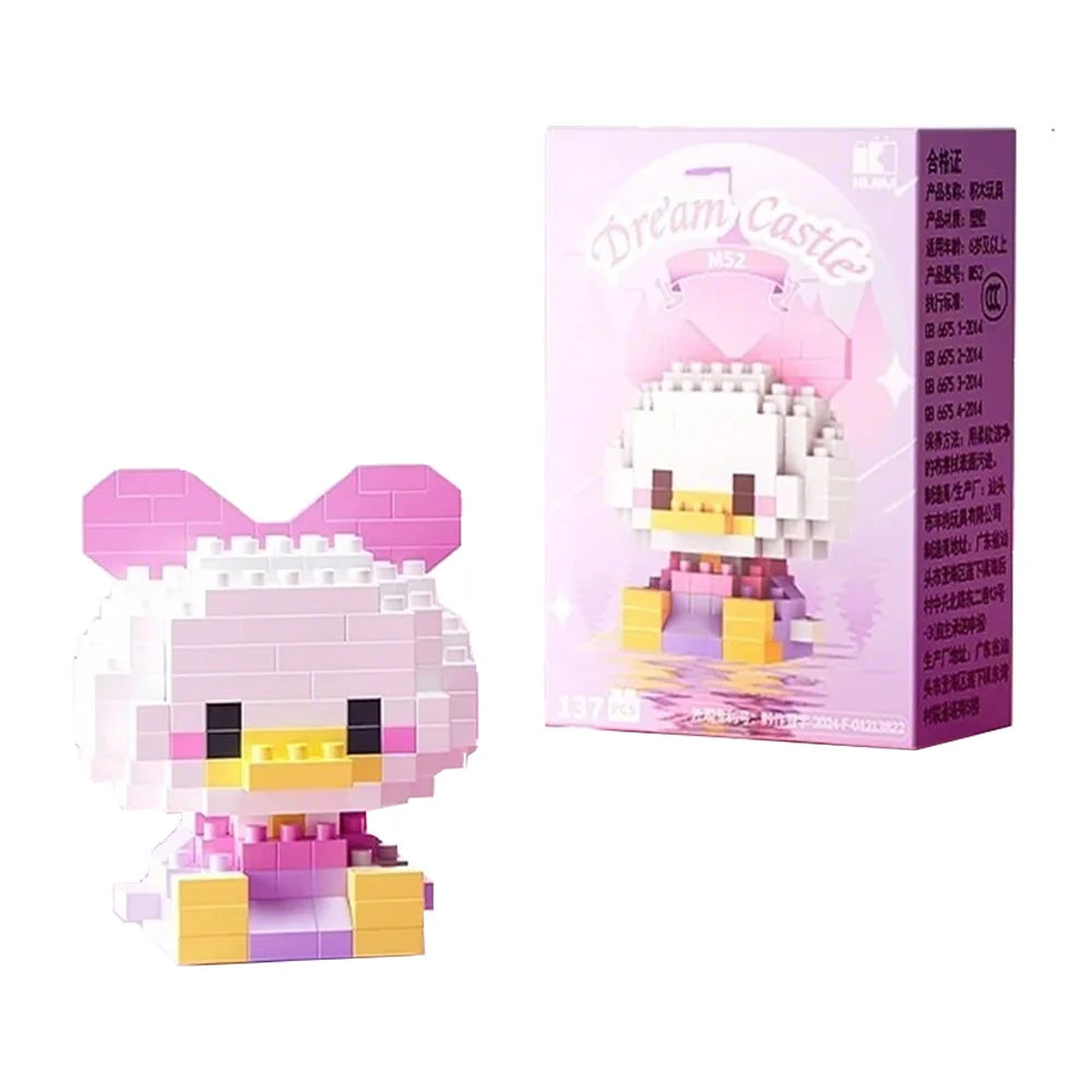 Disney Stitch & LinaBell Building Blocks Set – Cartoon Character Figures, DIY Assembly Bricks & Creative Construction Toy Gift for Kids