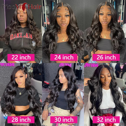 Body Wave Human Hair Bundles with 4x4/5x5 Lace Closure – 100% Raw Human Hair Weave Extensions | 2x6 Middle Part Lace Wig Set