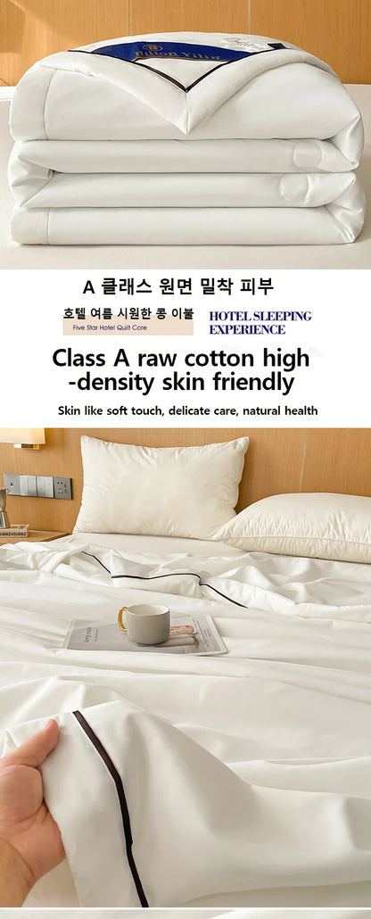 Couverture rafraîchissante de luxe d'été – Couverture climatisée en coton brut doux et fibre de soja pour adultes et enfants