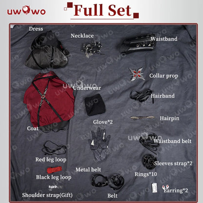 UWOWO Genshin Impact Arlecchino “The Knave” Cosplay Costume – Music Concert / Halloween Outfit